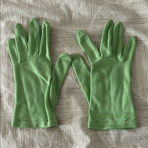 Vintage Green Gloves